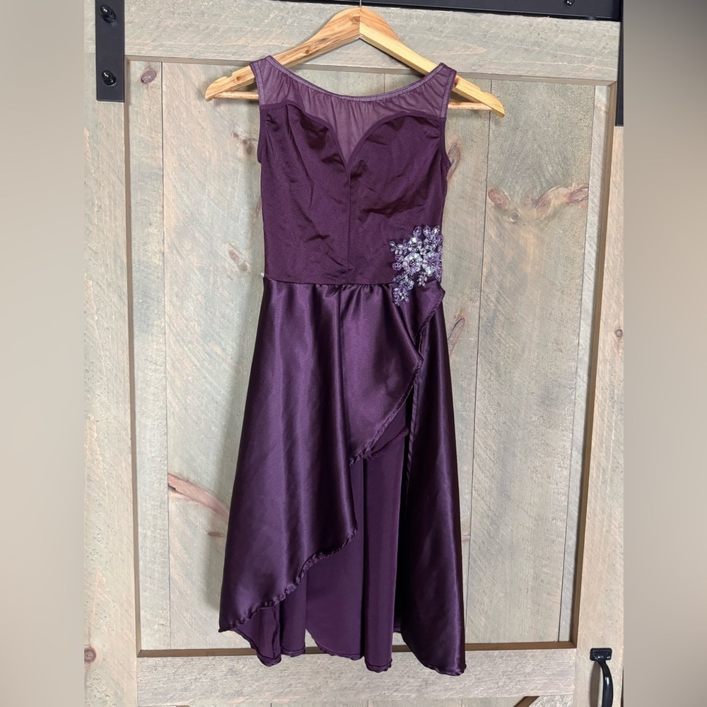 Weissman Charmeuse cutaway Chasing Cars dance costume / dress Size LC / 14 - Picture 4 of 13